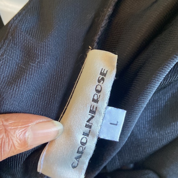 5. NWT Caroline Rose Wide Leg Jumpsuit sz L - Picture 9 of 16